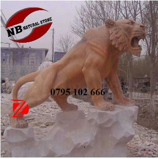 Sư tử đá - Lăng Mộ Đá Miền Bắc - Công Ty Cổ Phần Đá Tự Nhiên NB